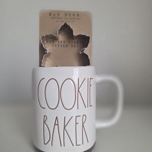 Rae Dunn Cookie Baker Mug and Cutter Set